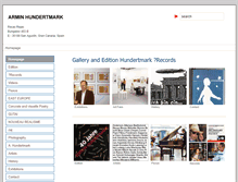 Tablet Screenshot of hundertmark-gallery.com